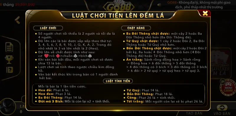tien len dem la go88 2 tien-len-dem-la-go88-tv